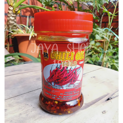 

Chilli Oil BR Jaya Foods / Netto 150gr / Minyak Cabai / Cabe / BR Jaya Foods / Cabe Pedas / Halal