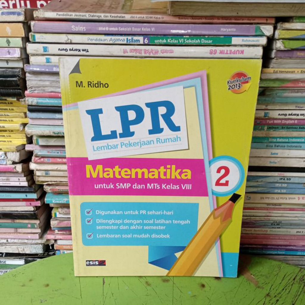 Buku LPR (Lembar Pekerjaan Rumah) Matematika Untuk Smp/Mts Kelas VIII/8/2 K13 Esis Erlangga
