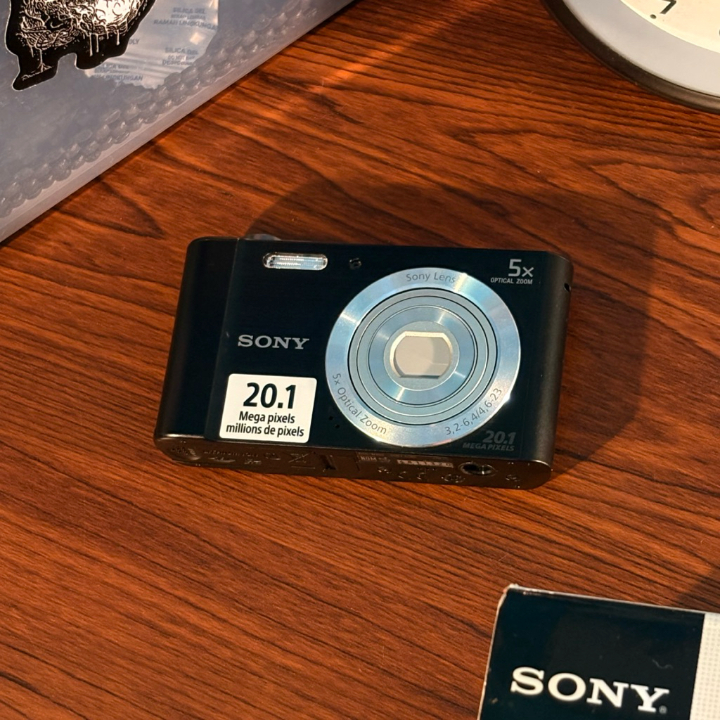 (fullset) Sony CyberShot DSC W800 Black - Digicam