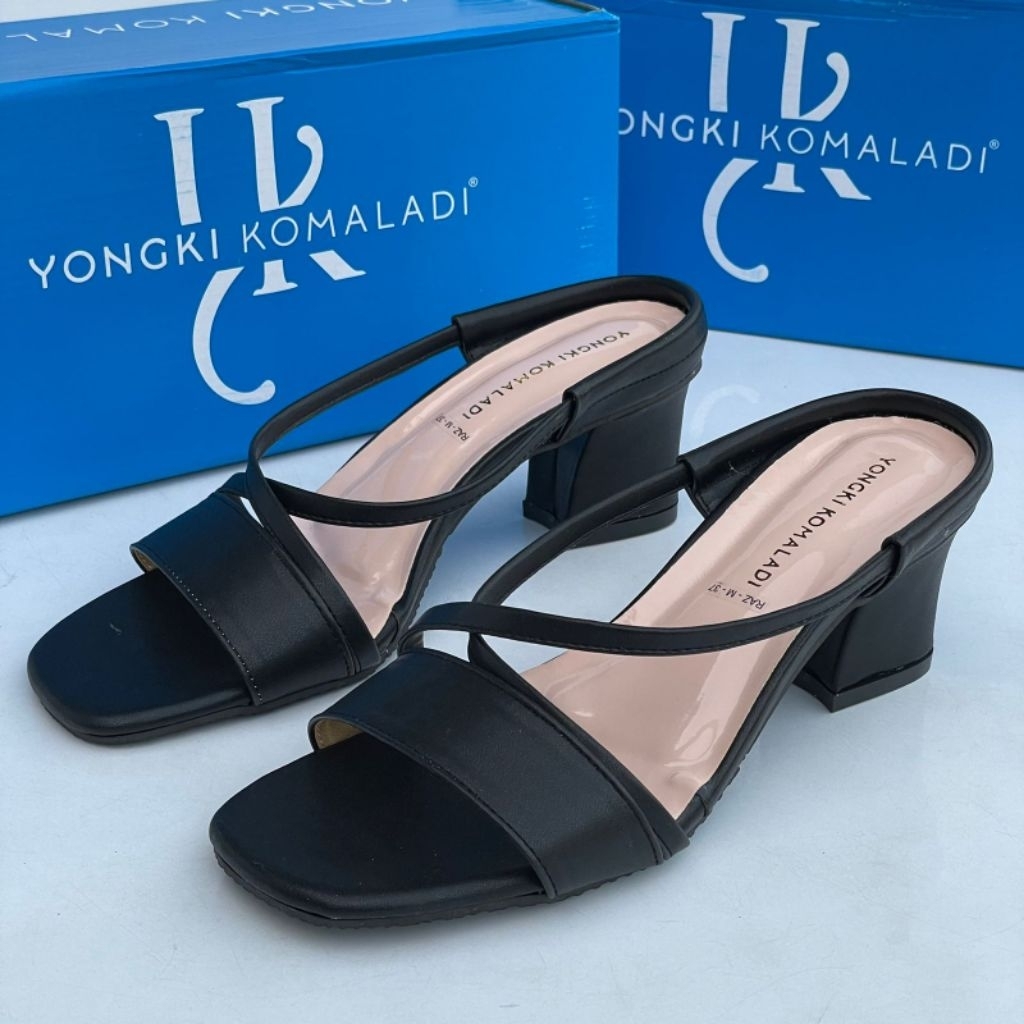Slop Heels 5cm Yongki Komaladi Trendy ujung lebar