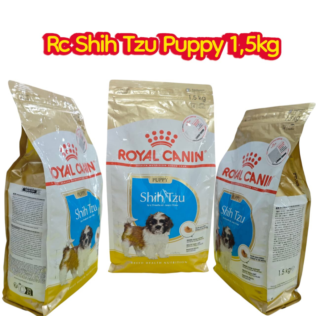 ROYAL CANIN SHIH TZU PUPPY 1,5KG -- ROYAL CANIN SHIHTZU SHITSU PUPPY 1.5KG Makanan anak anjing Breed