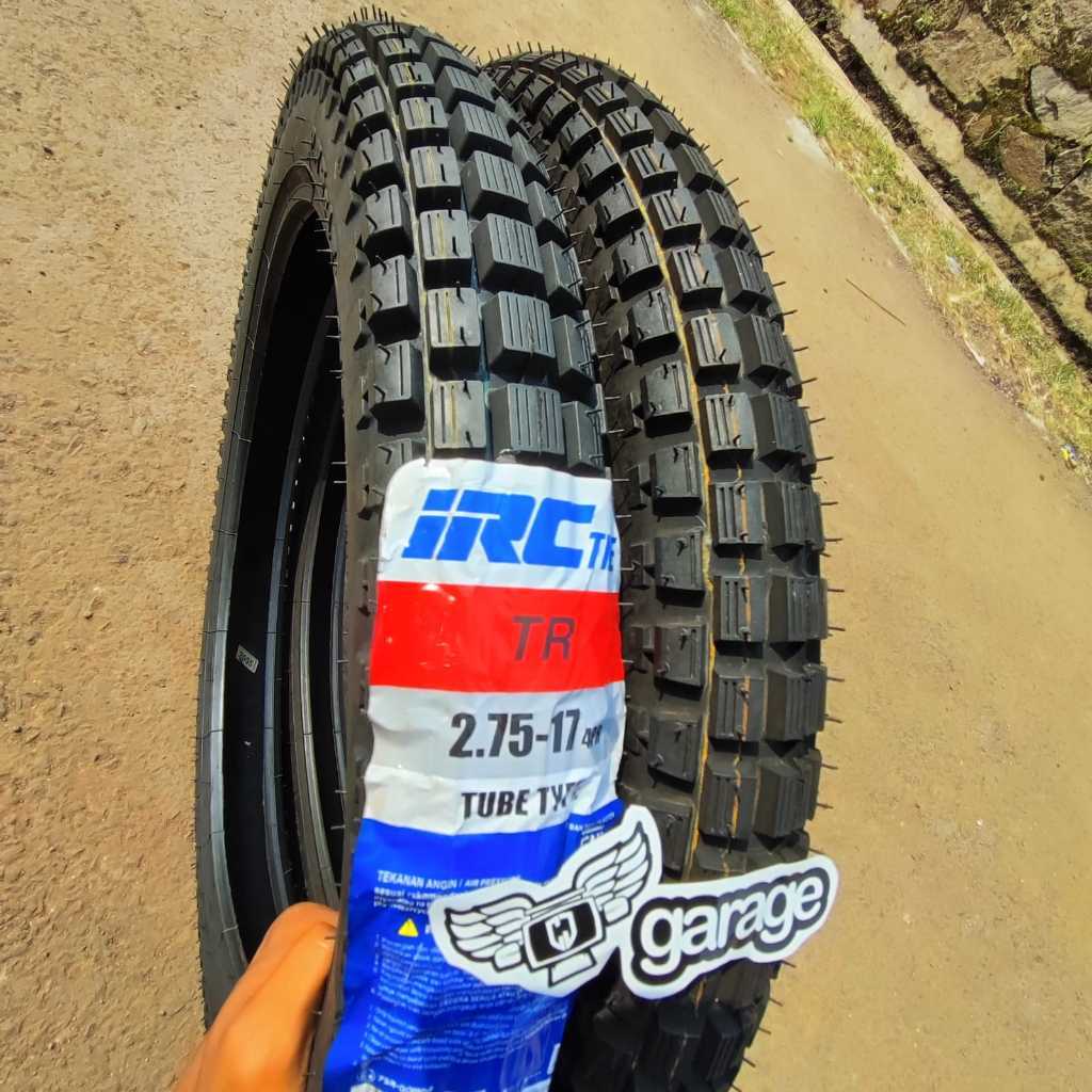 Ban Trail Honda win standar 1set DEPAN IRC TR 18 250 belakang 17 275 Ban Trail Tahu win 100 Ban Luar