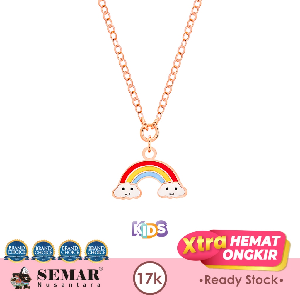 Kalung Emas Anak Baby Colour Rainbow Gold 17K Semar Nusantara