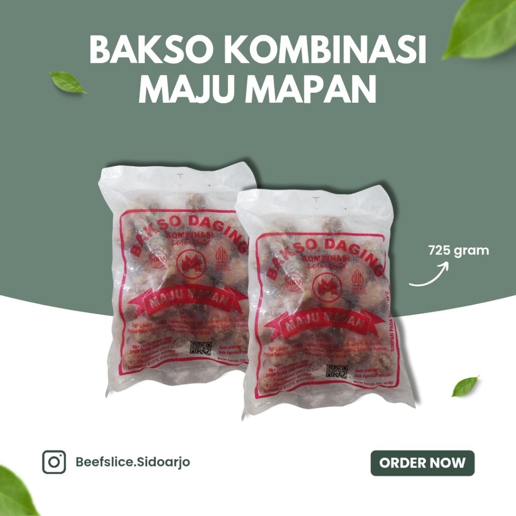 

READY Bakso Daging Maju Mapan 725 gram 50 biji