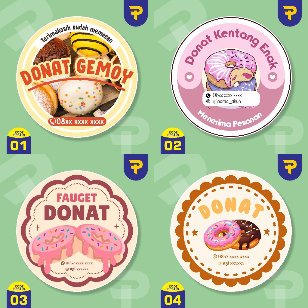 

stiker donat