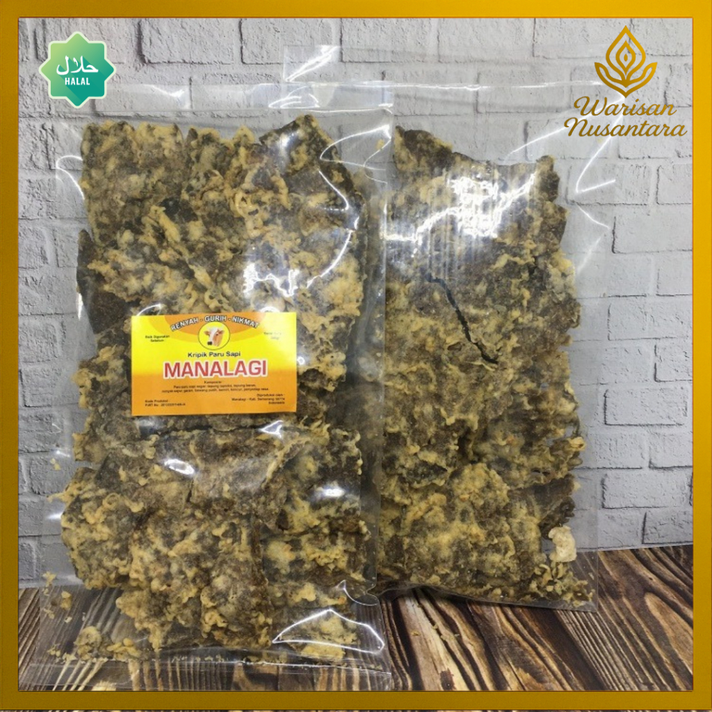 

Keripik Paru Sapi Manalagi Original oleh-oleh khas Salatiga gurih dan enak