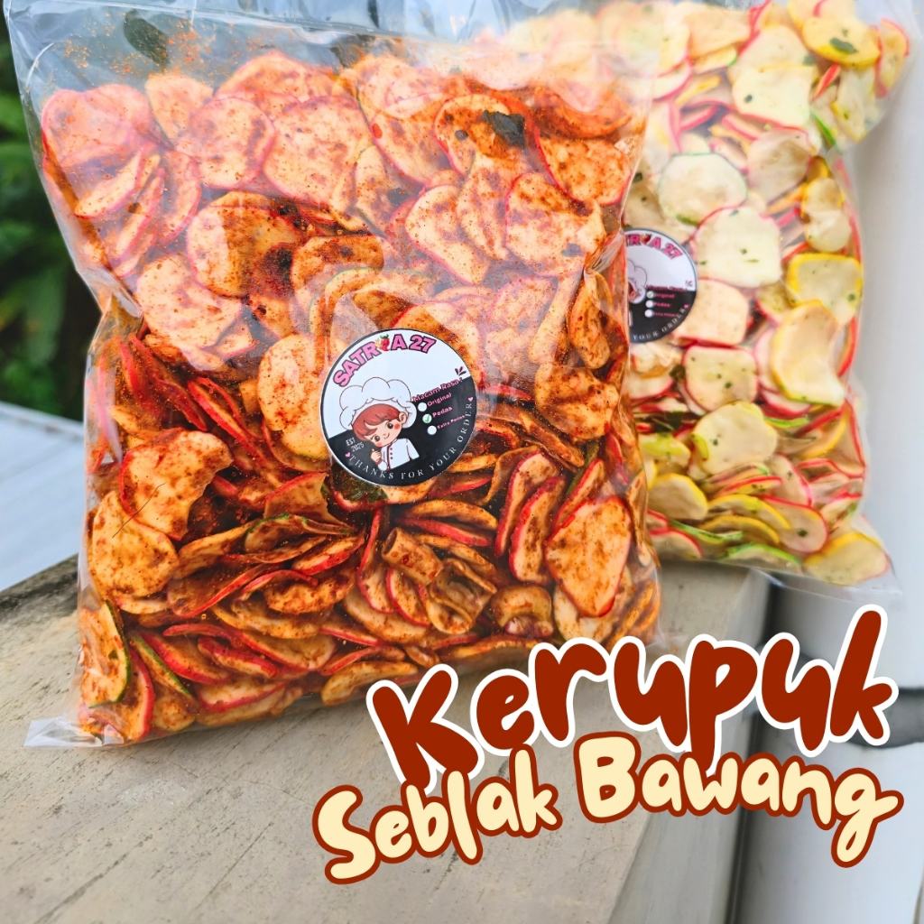 

seblak kerupuk bawang/kerupuk seblak/sebring kerupuk warna pedas daun jeruk