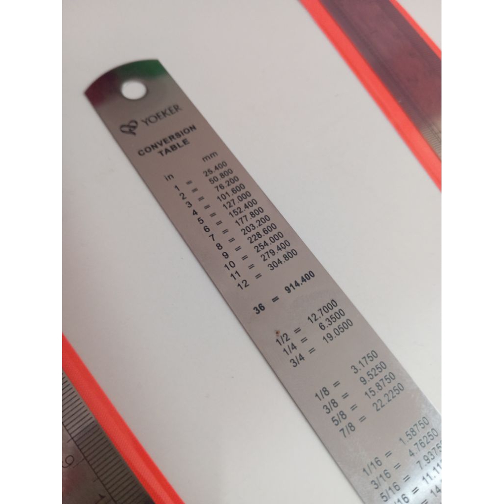 

1 pcs Rol/Penggaris besi plat stainless steel 30 cm merk Yoeker