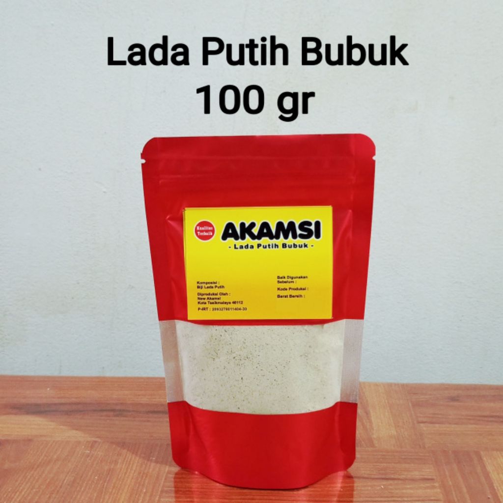 

Lada Putih Bubuk 100 gr / Merica Bubuk