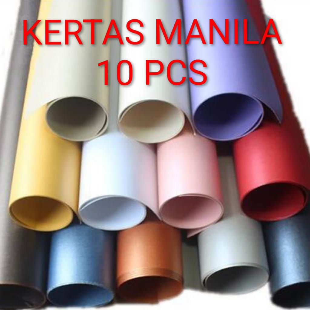 

(10 PCS) Kertas Karton Manila Warna 88cm x 62cm / 150 - 160gsm
