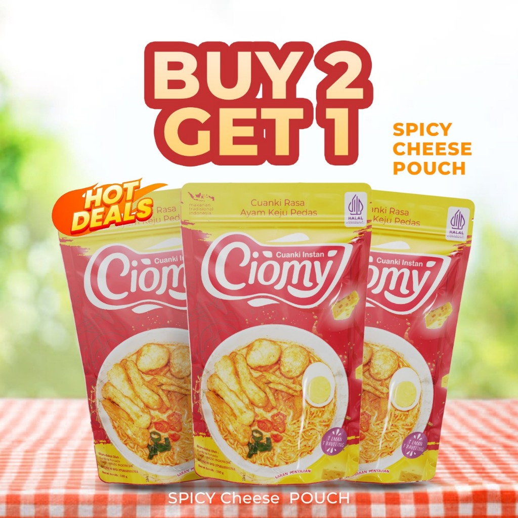 

CIOMY - Terbaru Cuanki Bundling 3 Pouch Cheese Spicy