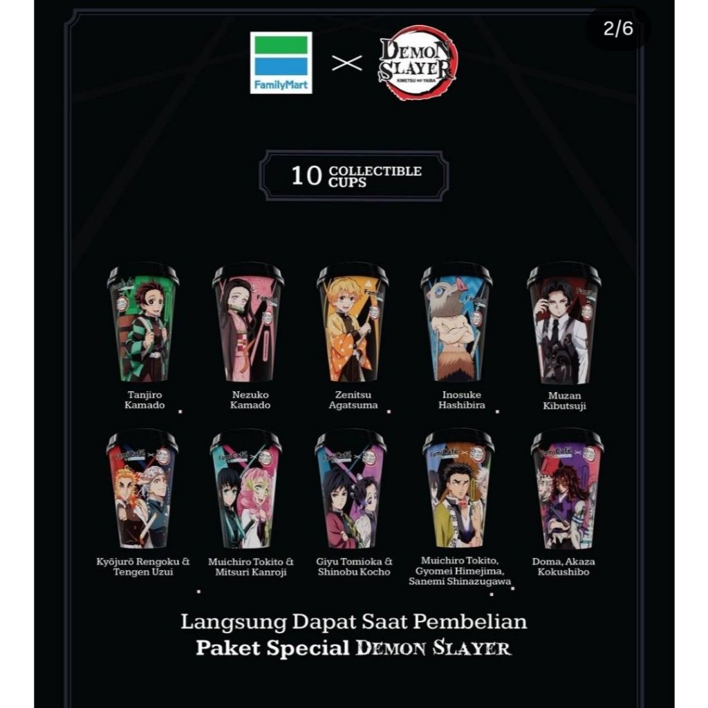 Family Mart Cup Demon Slayer Sale