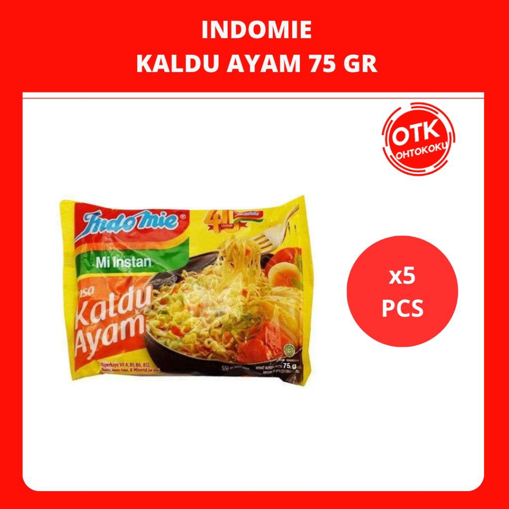 

Indomie Mi Instan Rasa Kaldu Ayam 75 gr x 5 pcs