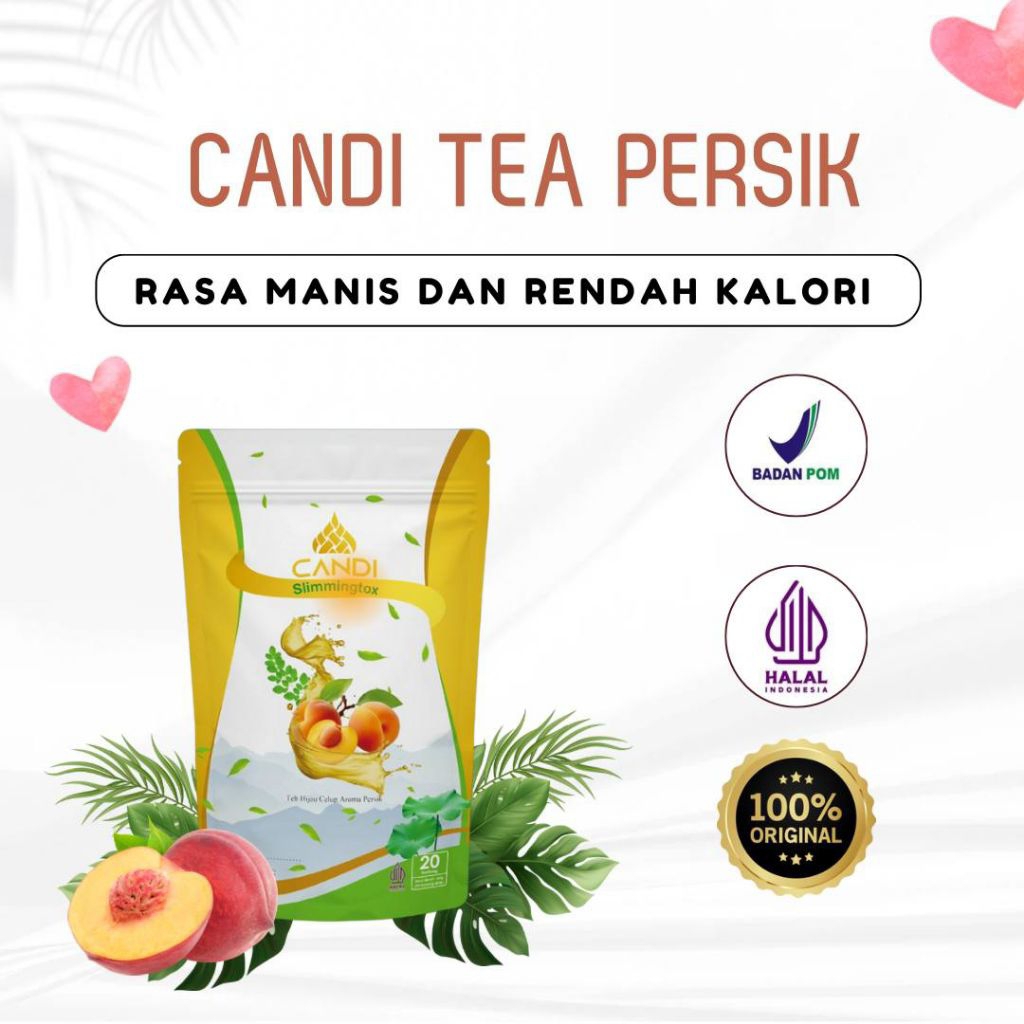 

CANDI SLIMMINGTOX TEA TEH HIJAU DIET Teh Pelangsing Teh Diet Ampuh dan Cepat Bpom Manis Rasa Persik