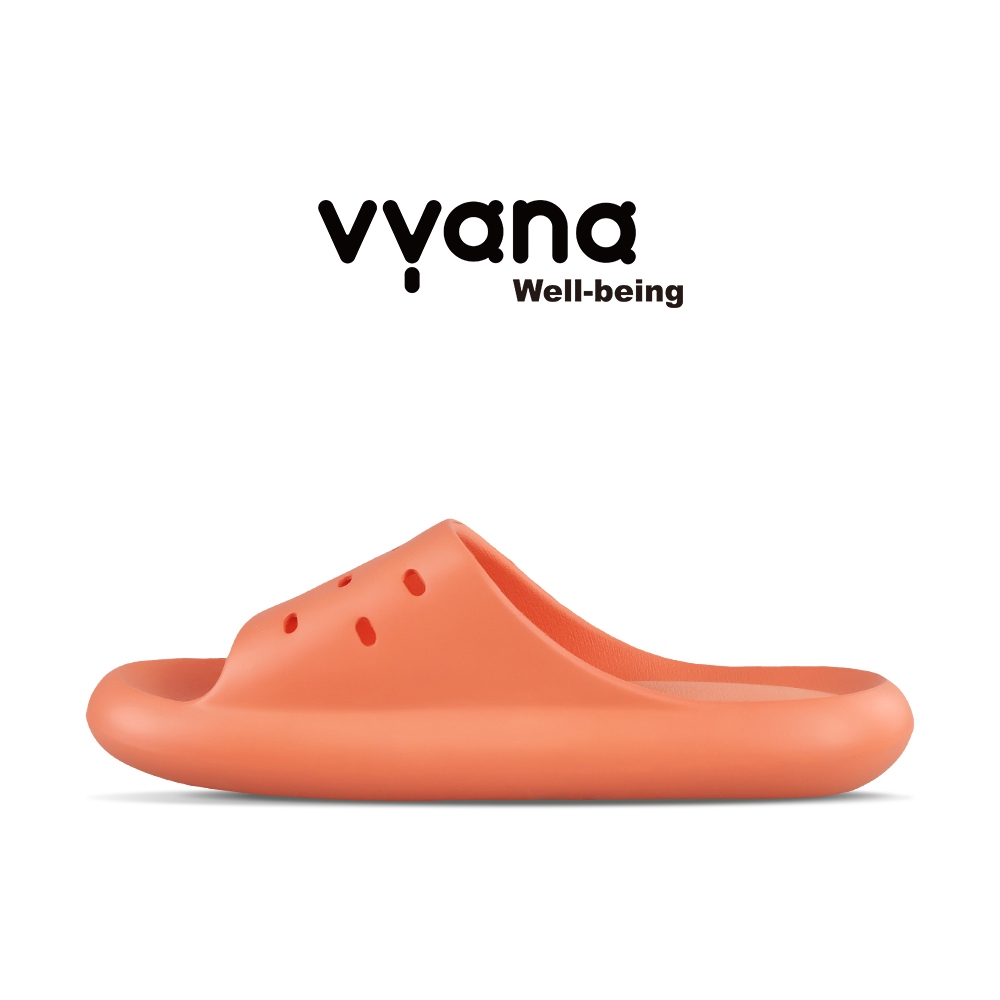 Vyana Flow Sandal Medis Rehabilitasi – Lembut, Terapi Fasciitis Plantar & Anti Pegal - Oranye Terang