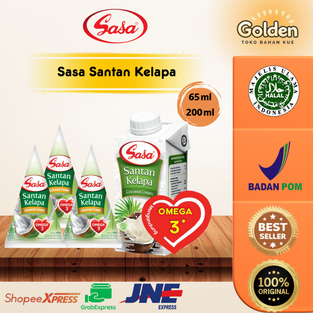 

Sasa Santan Kelapa 65ml, 200 ml