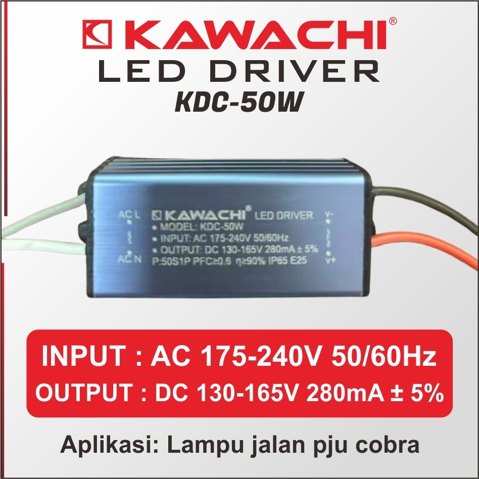 Sparepart untuk lampu Cobra, LED Driver dan Mata LED WHITE DAN WARM WHITE untuk Kawachi CA-50w, 100W