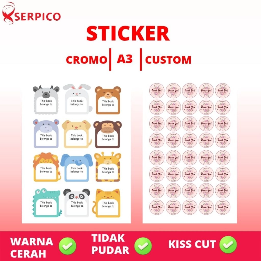 

Stiker Cromo dan vinyl | Sticker Cromo | Sticker Custom | Stiker A3 | Stiker Lucu | Stiker Logo