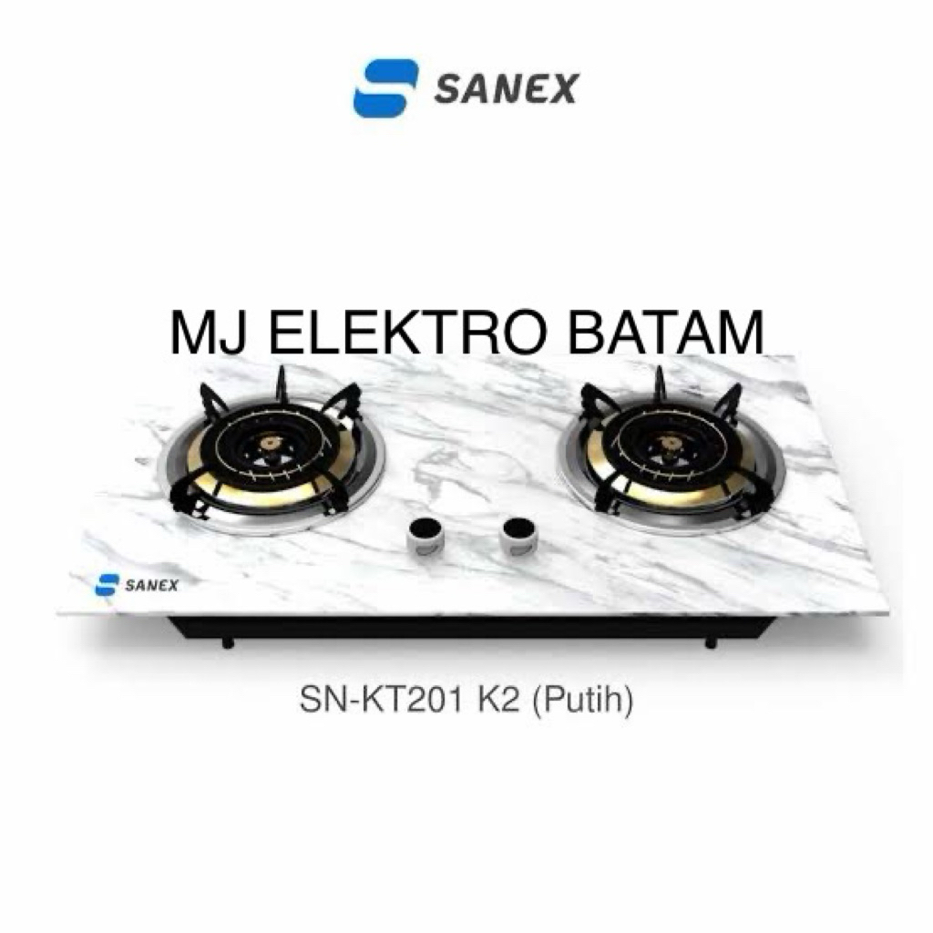 KOTA BATAM - KOMPOR GAS KACA TANAM Sanex 2 TUNGKU FULL BURNER GARANSI RESMI
