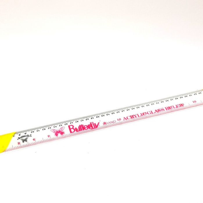 

BUTTERFLY Penggaris Mika Plastik 50 cm Merk Butterfly