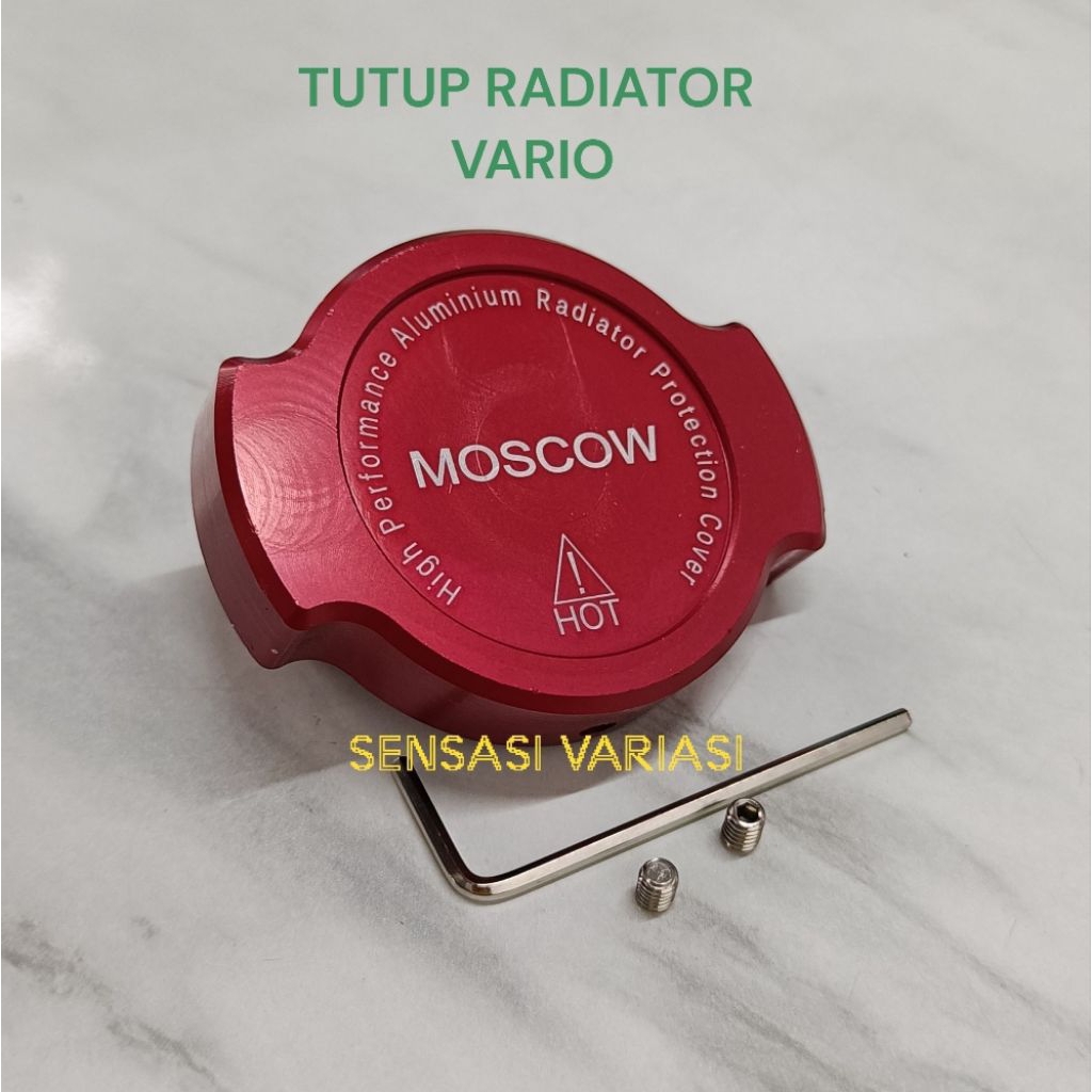TUTUP RADIATOR VARIASI MERAH CNC MOTOR HONDA VARIO 125 -150 -160 HONDA PCX 150 - 160