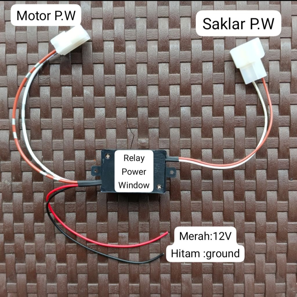 Relay power window universal/relay penguat naek dan turun power window universal