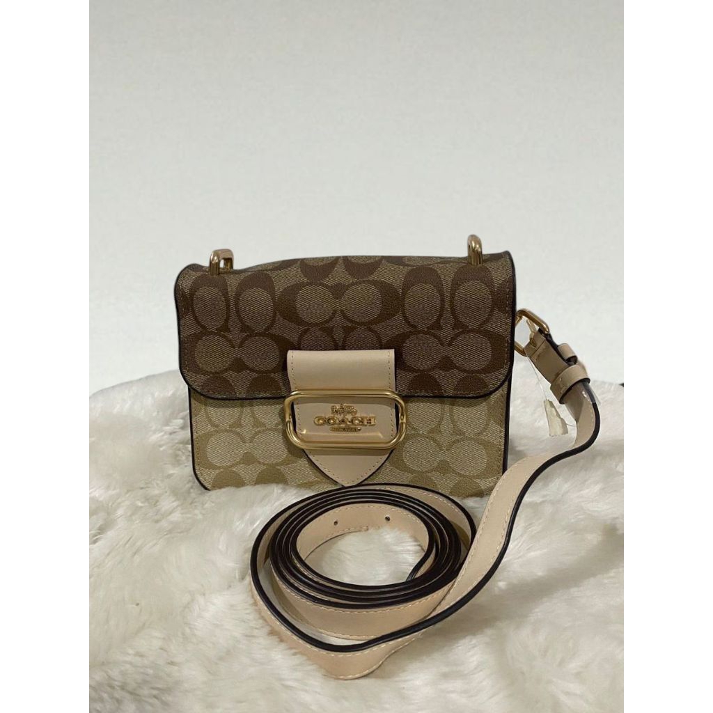 Coc Morgan Square Crossbody Bag In Blocked Signature Canvas