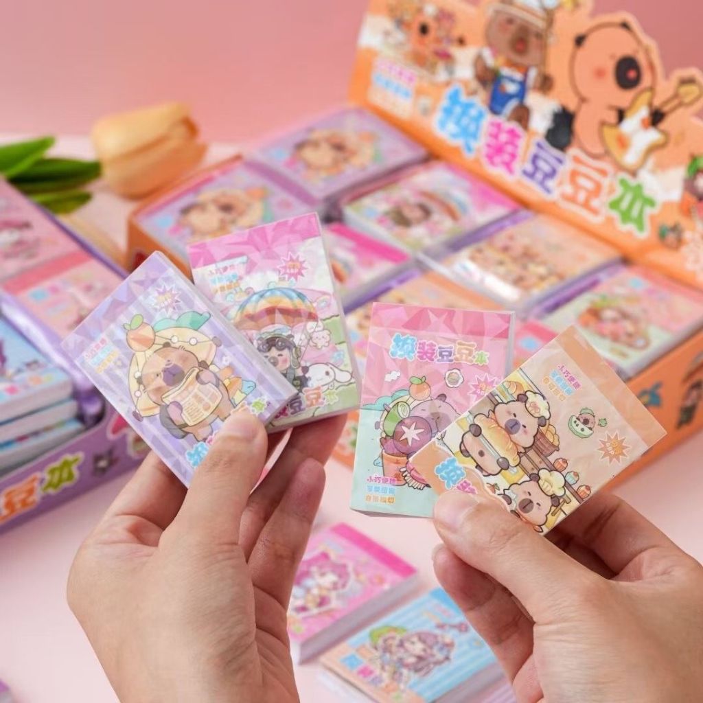 

Stiker Buku Ganti Baju Sanrio Stiker Dress Up Capybara Stiker Kecil Mini / Sticker Book (24lembar )