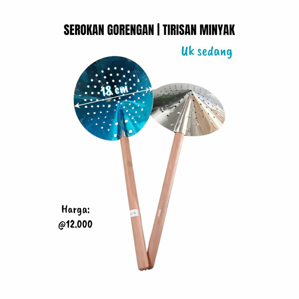 SEROKAN GORENGAN | TIRISAN MINYAK SEDANG / TIRISAN MINYAK KECIL TEBAL / TIRISAN MINYAK KECIL TIPIS