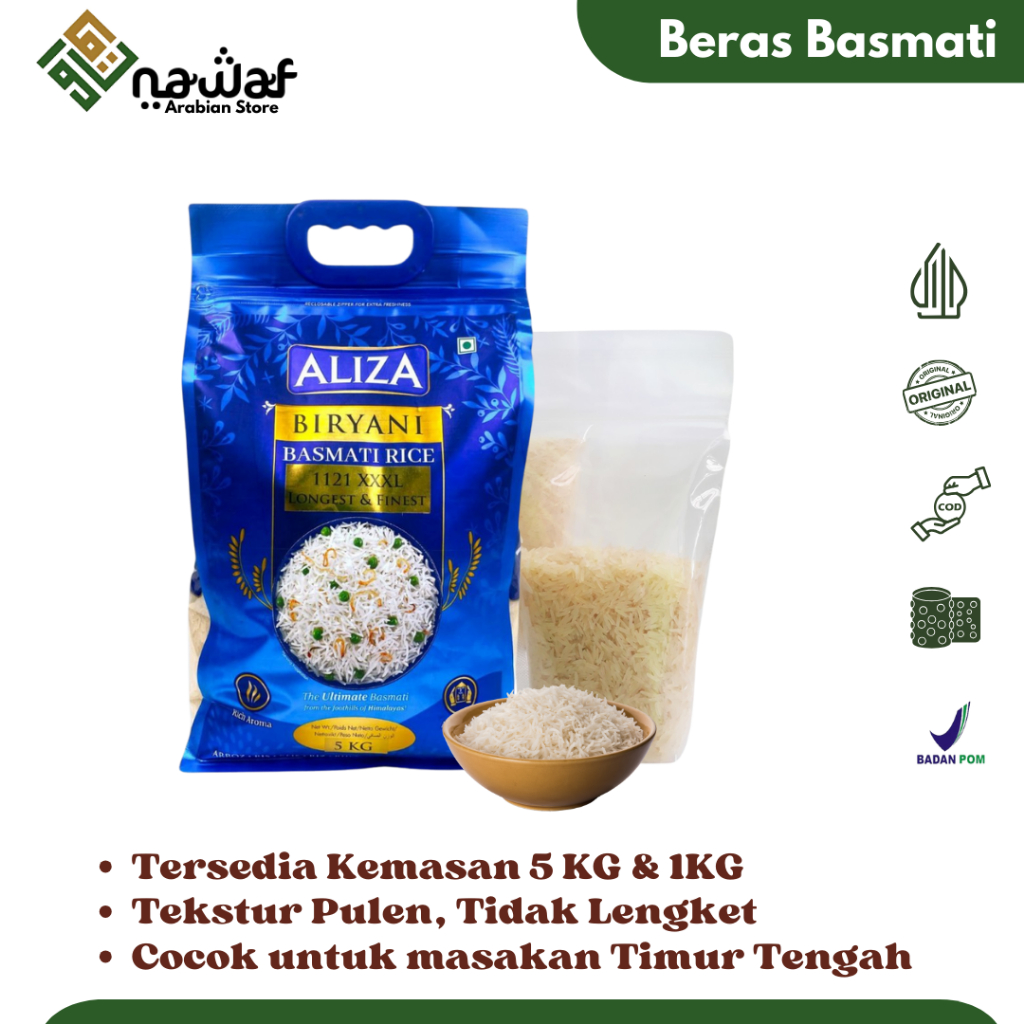 

Beras Basmati Abu Kass 5 Kg