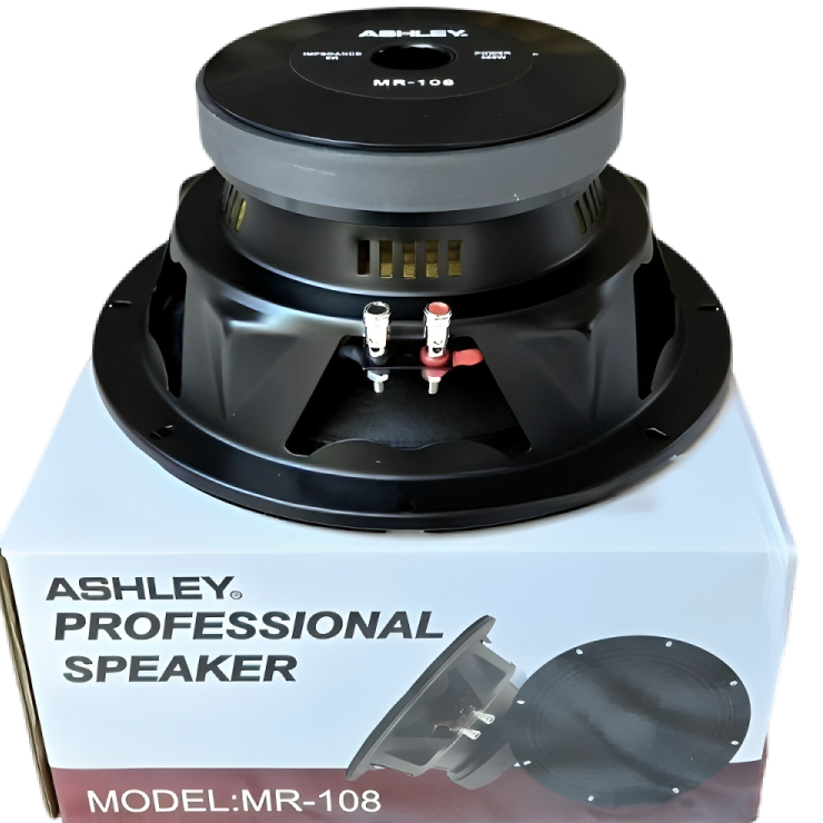 Speaker Ashley MR-108 10 Inch Voice Coil 2,5" Mid Range 300 Watt Speaker Ashley MR108 MidRange 10"