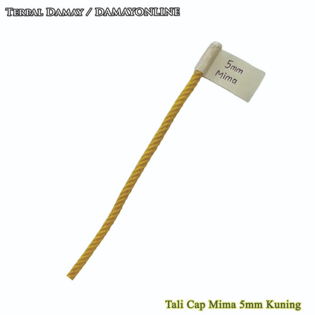 

Tali Tambang PE Cap Mima 5mm Kuning / Meter ( Harga Per Meter )