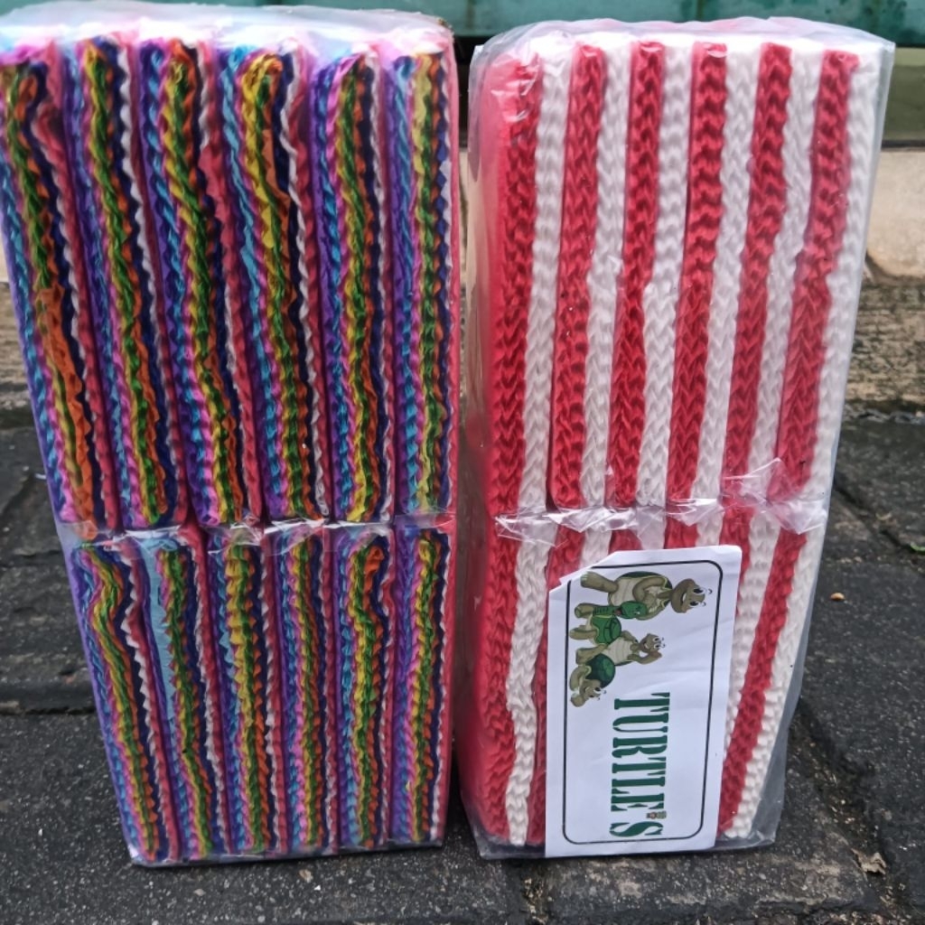 

12 Pack / 1 Bal Kertas Crepe Potong WARNA MERAH PUTIH Cutting Crep Crap Craf Hiasan Ultah Hbd Krep Kreb 111gr