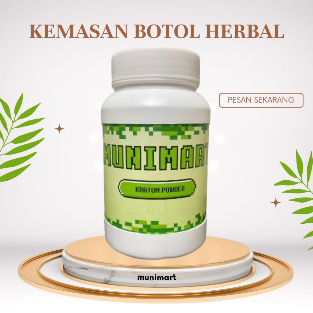 

200g bubuk Botol kemasan herball powder alamii siap seduh