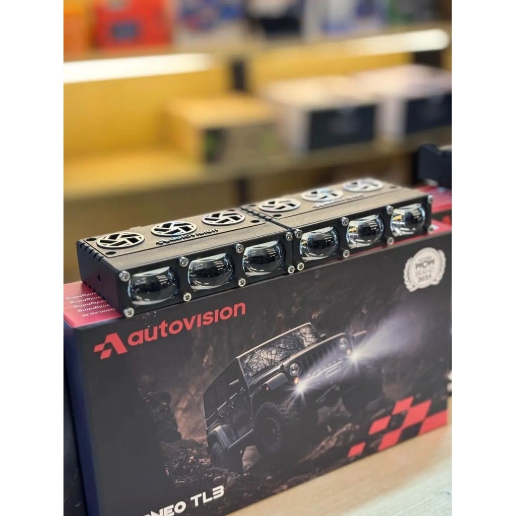 lampu tembak mini projie 3 mata slim