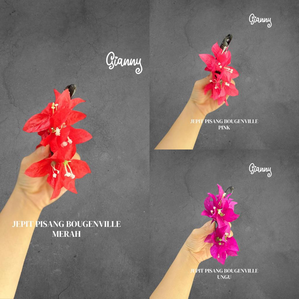 Jepit Pisang Bougenville / Jepit Bunga / Jepit Clip