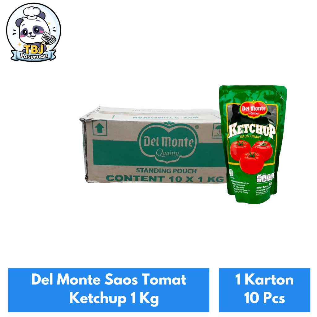 

Del Monte Saus Tomat Ketchup 1 Kg Kemasan 1 Karton Isi 10 Pcs