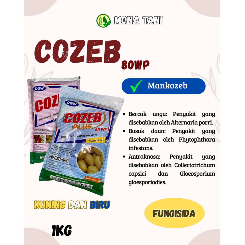 COZEB 80 WP 1Kg COZEB PLUS 80 WP 1Kg DGW Mankozeb Original