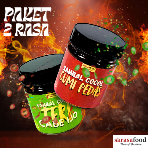 

Paket Hemat Dua Sambal Cocol Sarasafood – Sambal Cumi Cabe Ijo & Sambel Teri Pedas