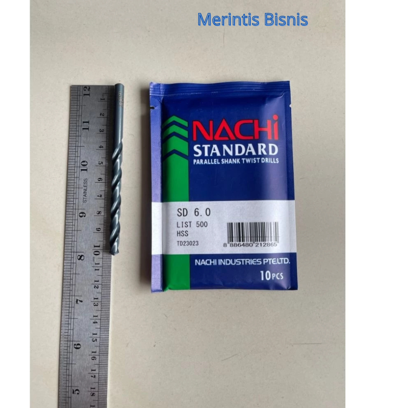 Mata Bor Nachi 6 MM Mata Bor Besi HSS - Nachi Mata Bor Besi HSS 6 MM