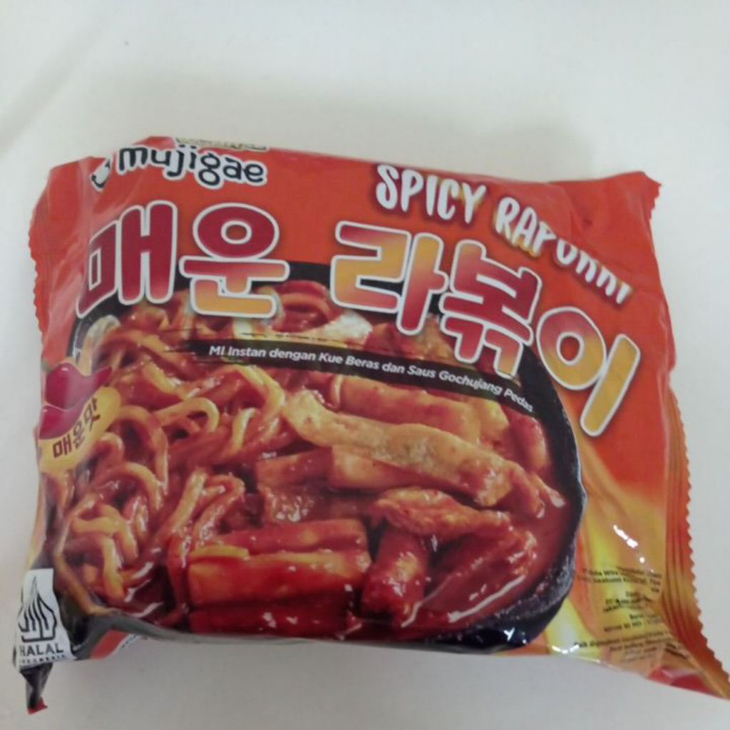 

WONHAE MUJIGAE SPICY RAPOKKI 260GR