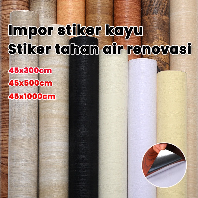 【mahal】stiker kayu wallpaper lemari wallpaper motif kayu panel wallpaper dinding kayu wallpaper untu