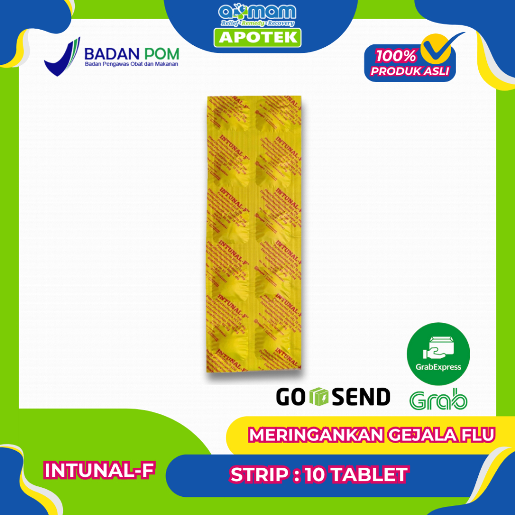 Intunal F 10 Tablet - Meredakan Gejala Flu dan Batuk