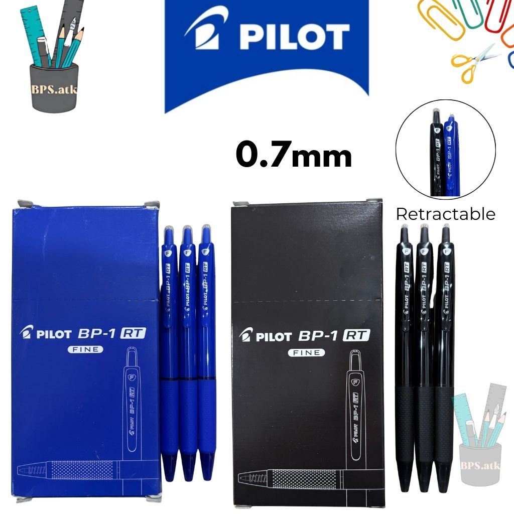 

(12 pcs) PILOT Pulpen BP-1 RT Retractable 07mm Pena Pen Cetek