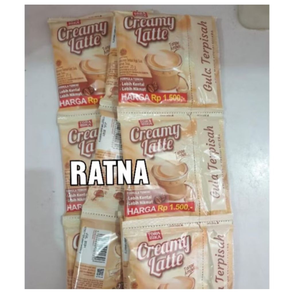 

TORABIKA CREAMY LATTE KOPI GULA TERPISAH 25gr (1 Renteng = 10 Sachet)