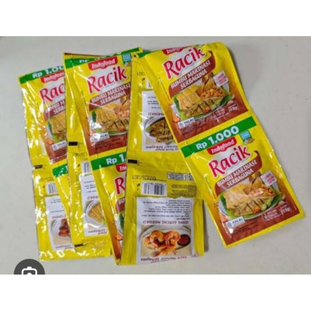 

Indofood racik bumbu marinasi serbaguna (1rncng/10pcs)