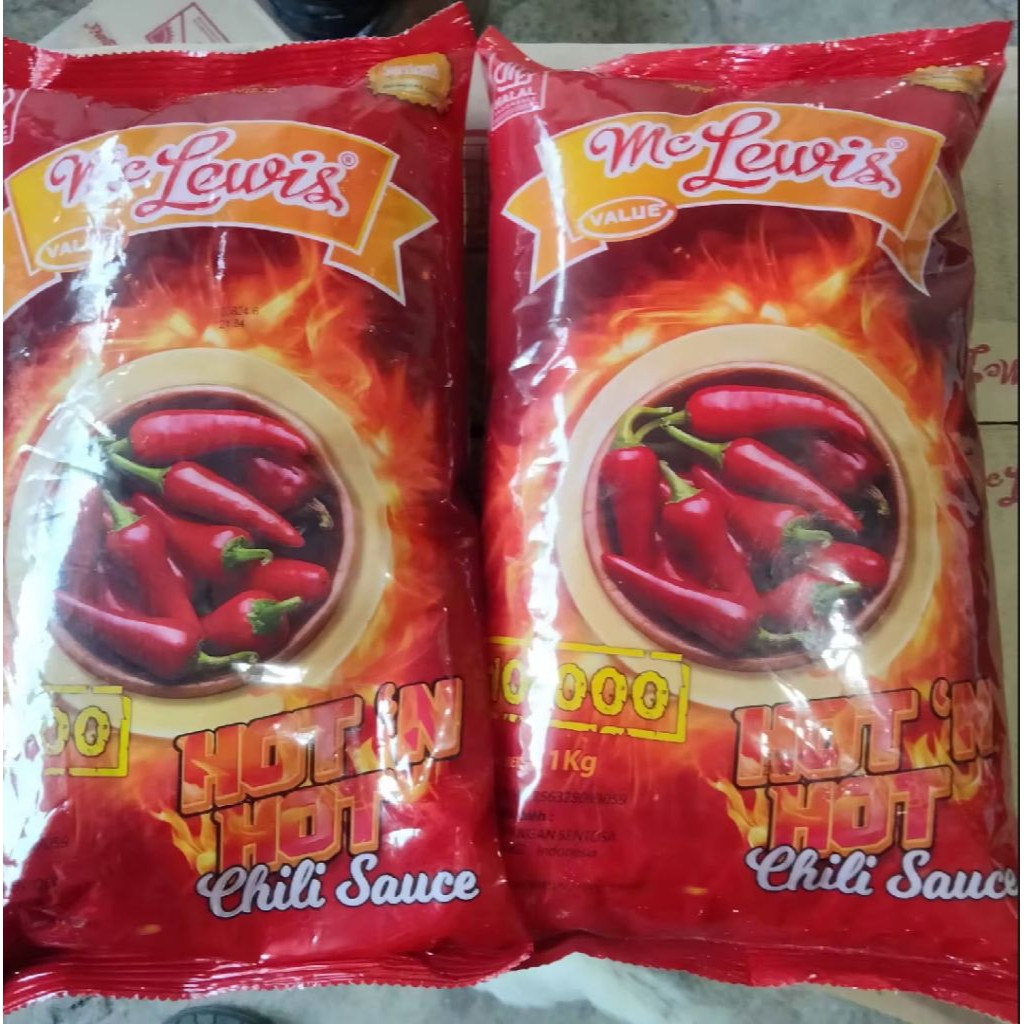 

Mc Lewis Hot N Hot Saos cabe 1000grm Zabir Frozen Food