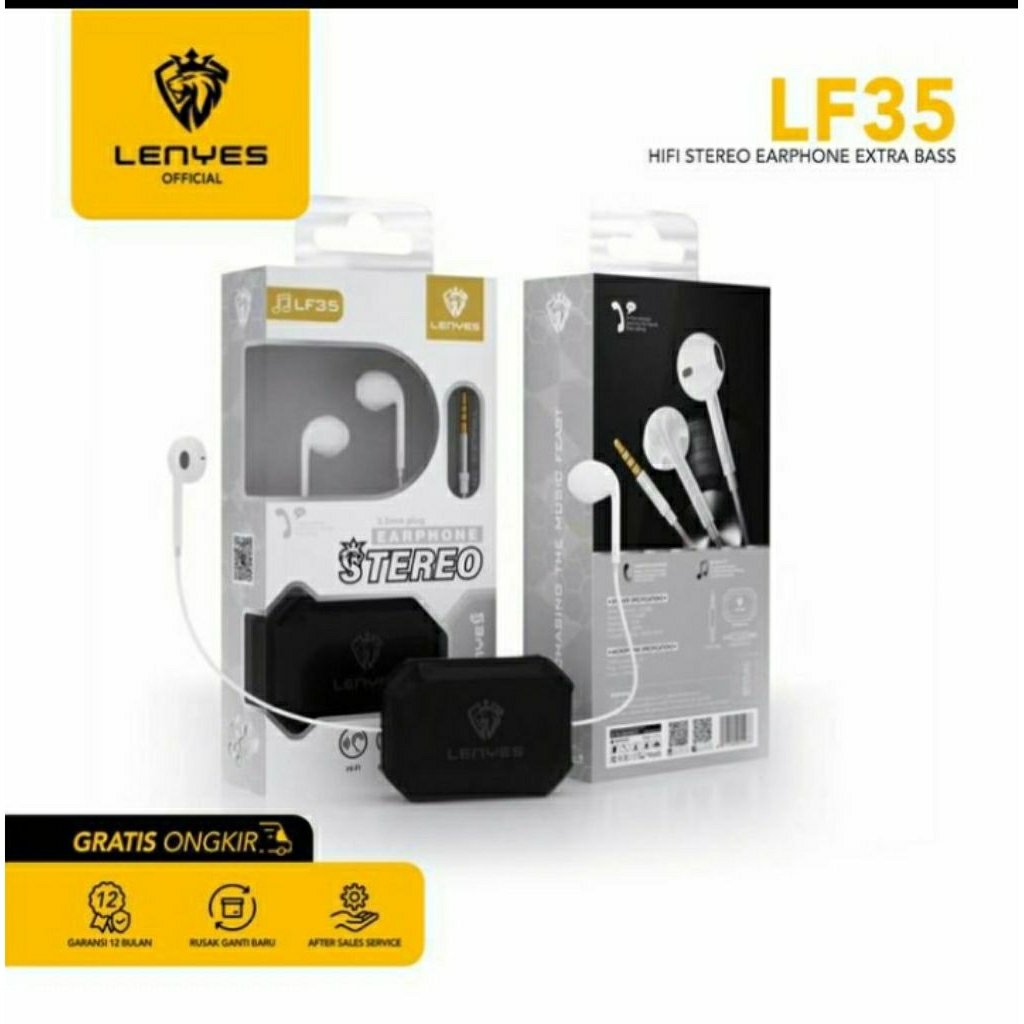 Headset LENYES LF-35 Stereo Earphone In Ear Hifi Extra Bass