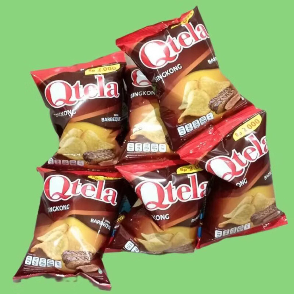 

Qtela Keripik Singkong Rasa Barbeque [10 pcs/renceng]