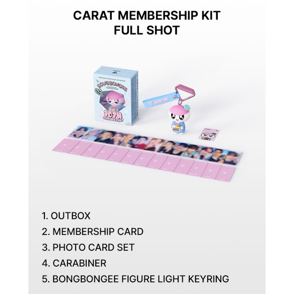 SEVENTEEN CARAT MEMBERSHIP KIT PHOTOCARD 2025